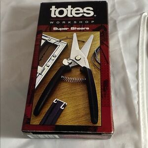 Totes Workshop Super Shears - Black and Silver